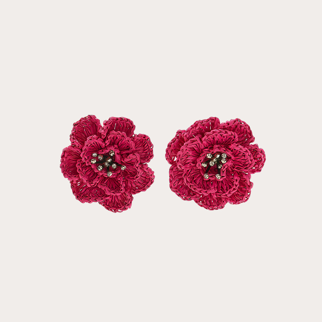 Rose Crochet Earrings