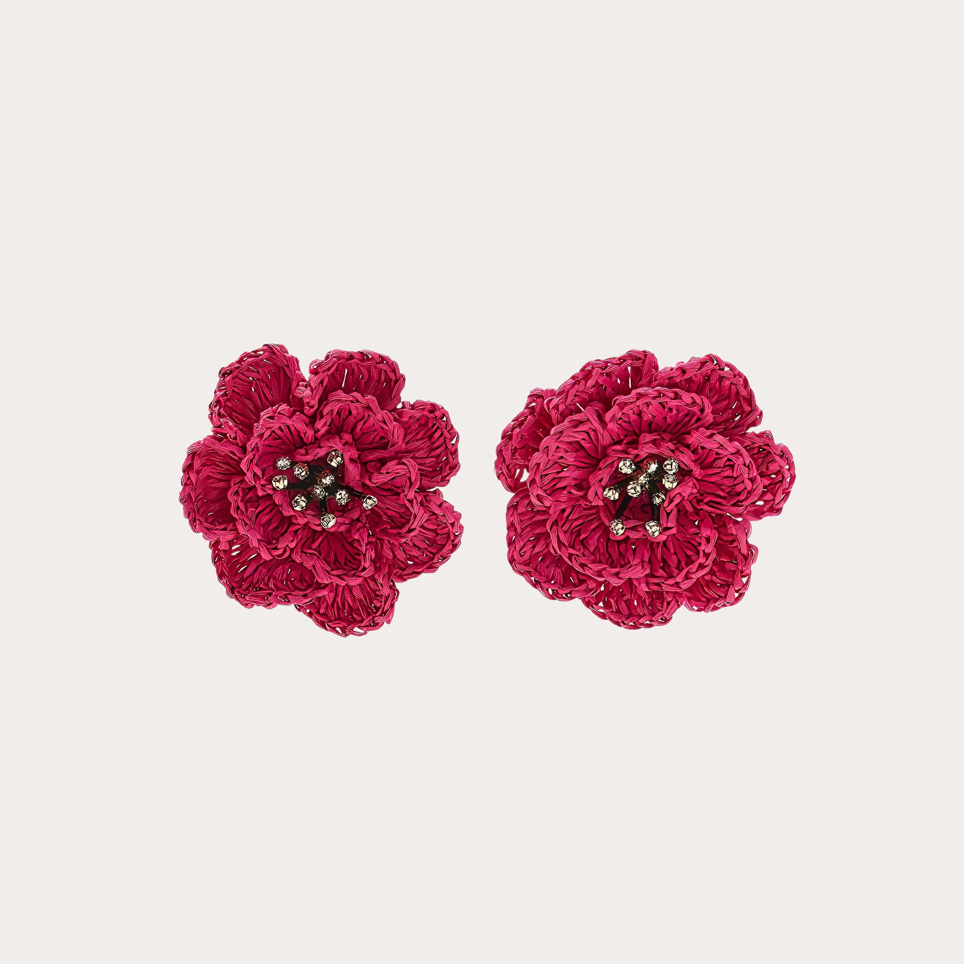Rose Crochet Earrings
