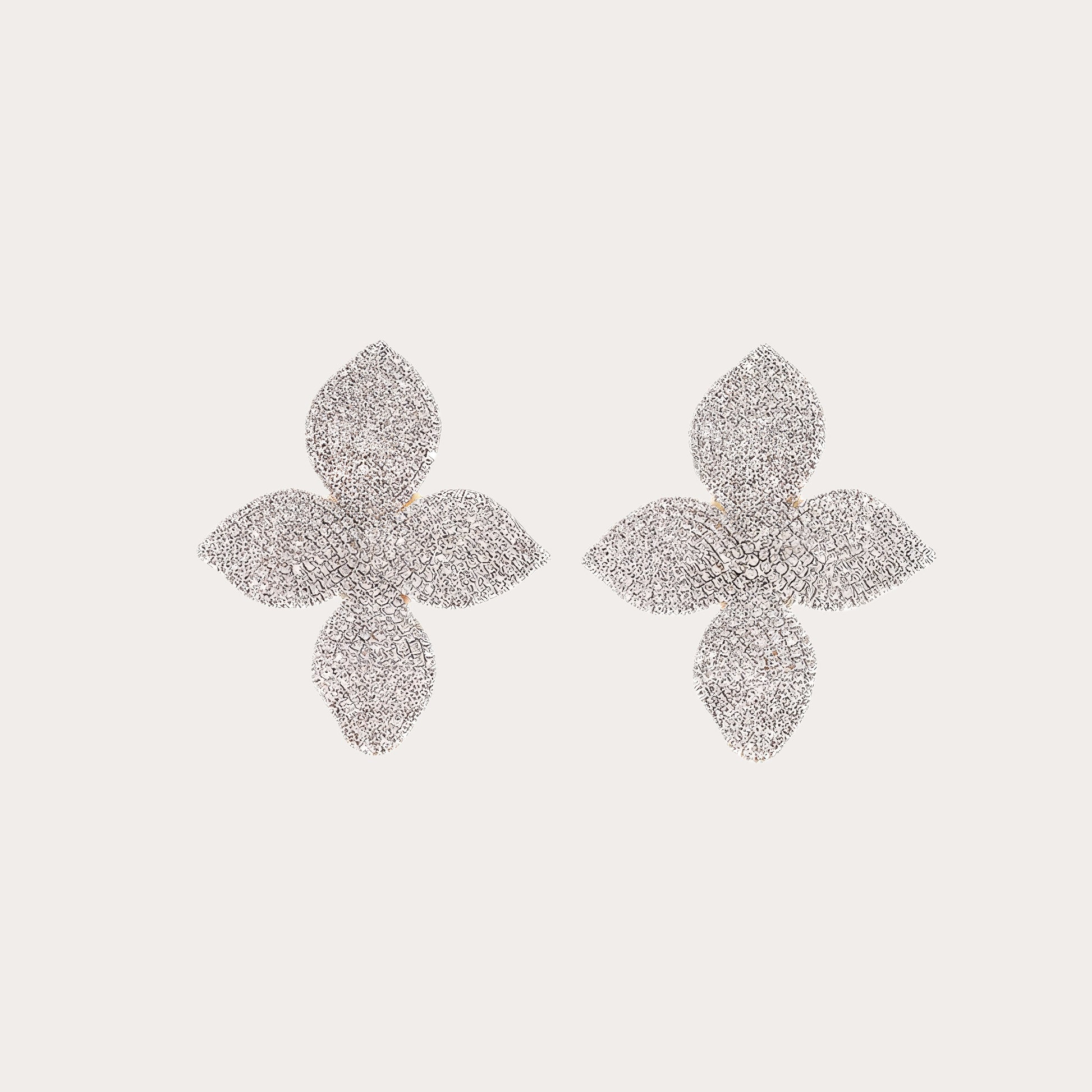 Fleur Pavé Earrings