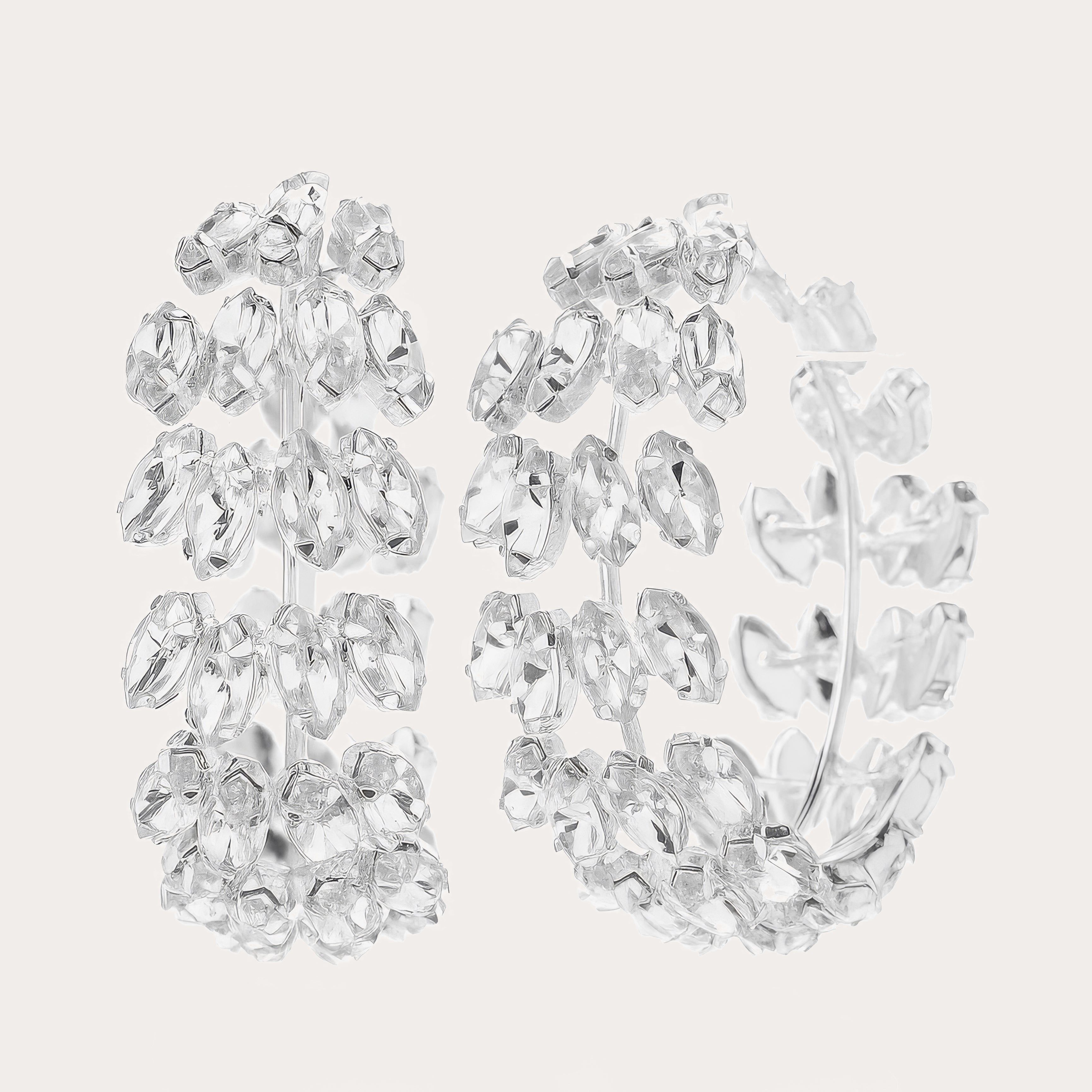 Vigne Crystal Hoops