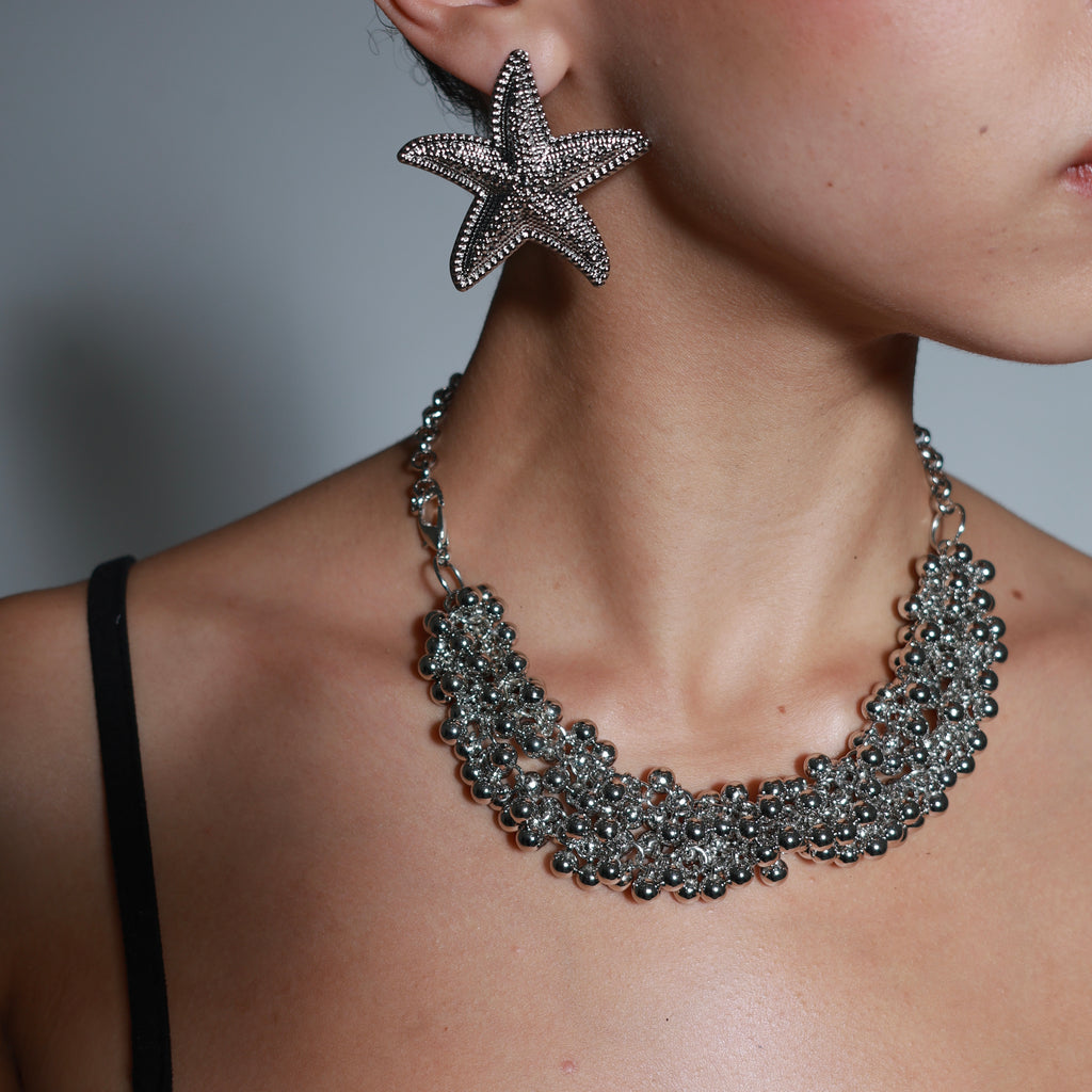 Crystal Bloom Collar Necklace