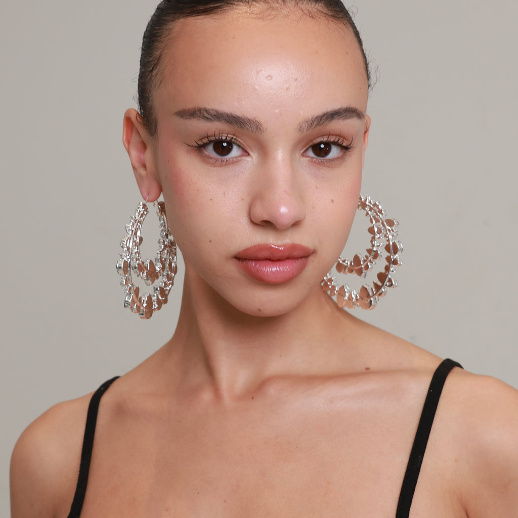 Crystal Cascade Hoops