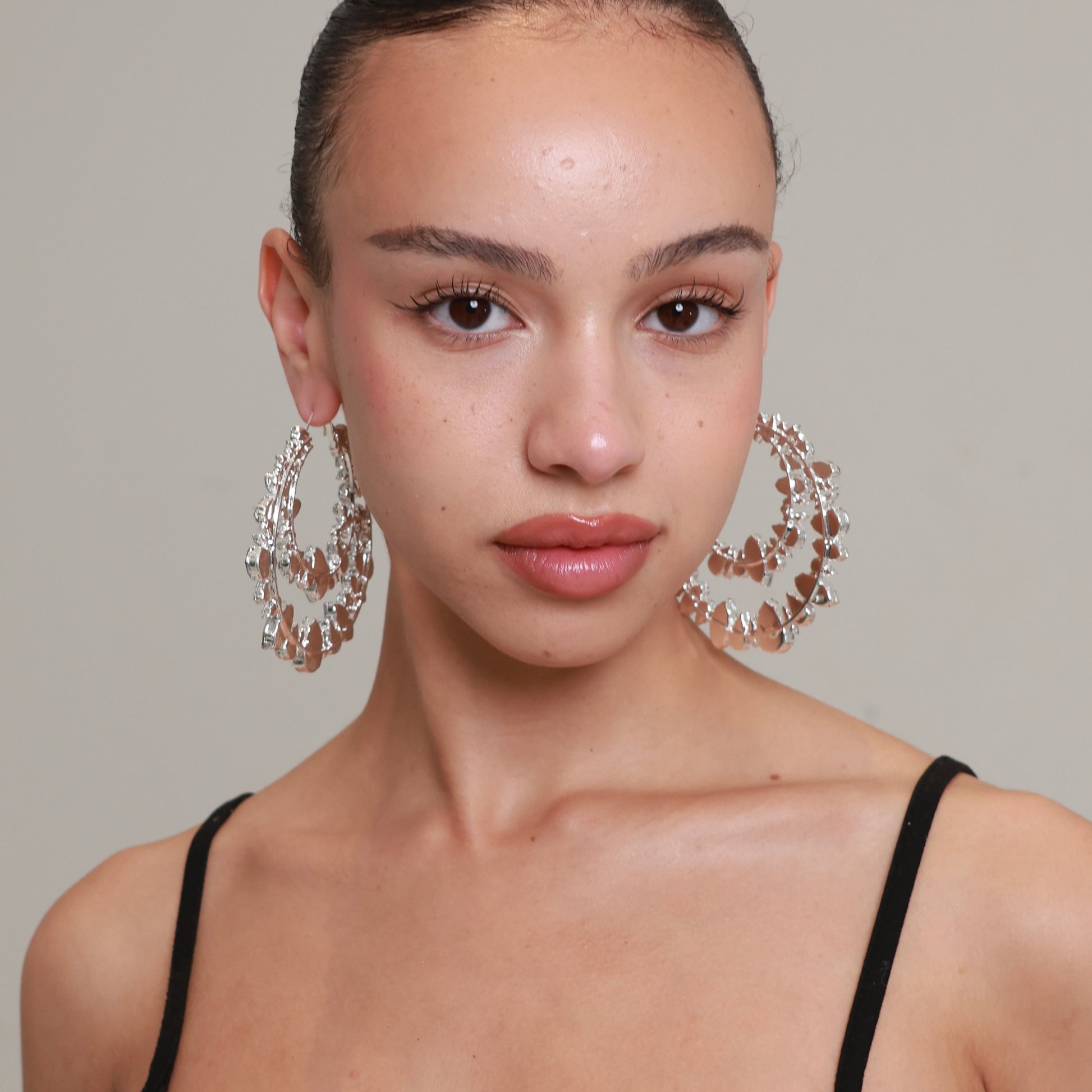 Crystal Cascade Hoops