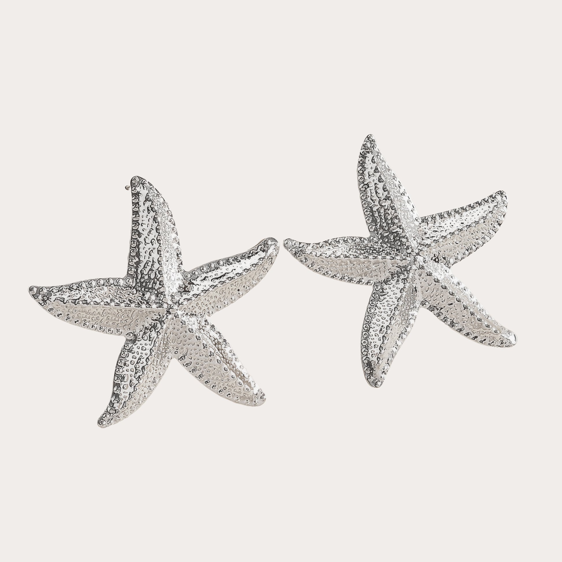Starfish Earrings in Silver