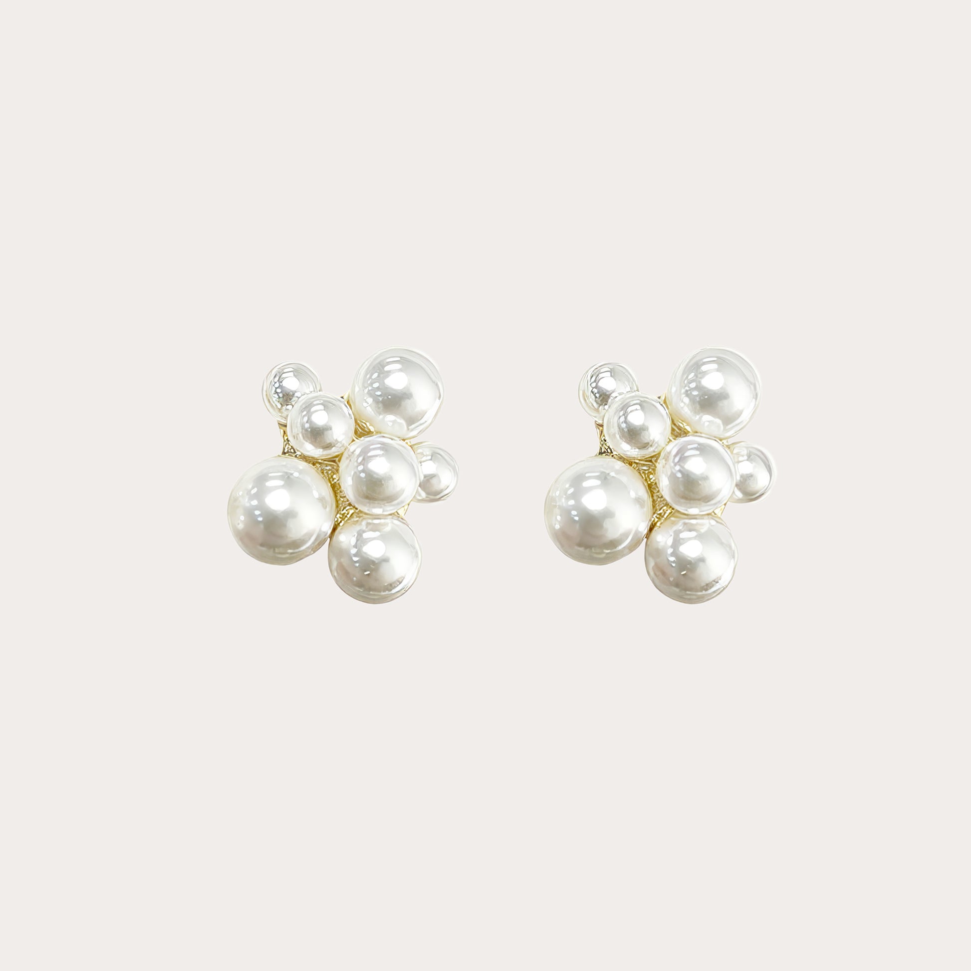Pearl Cluster Earrings