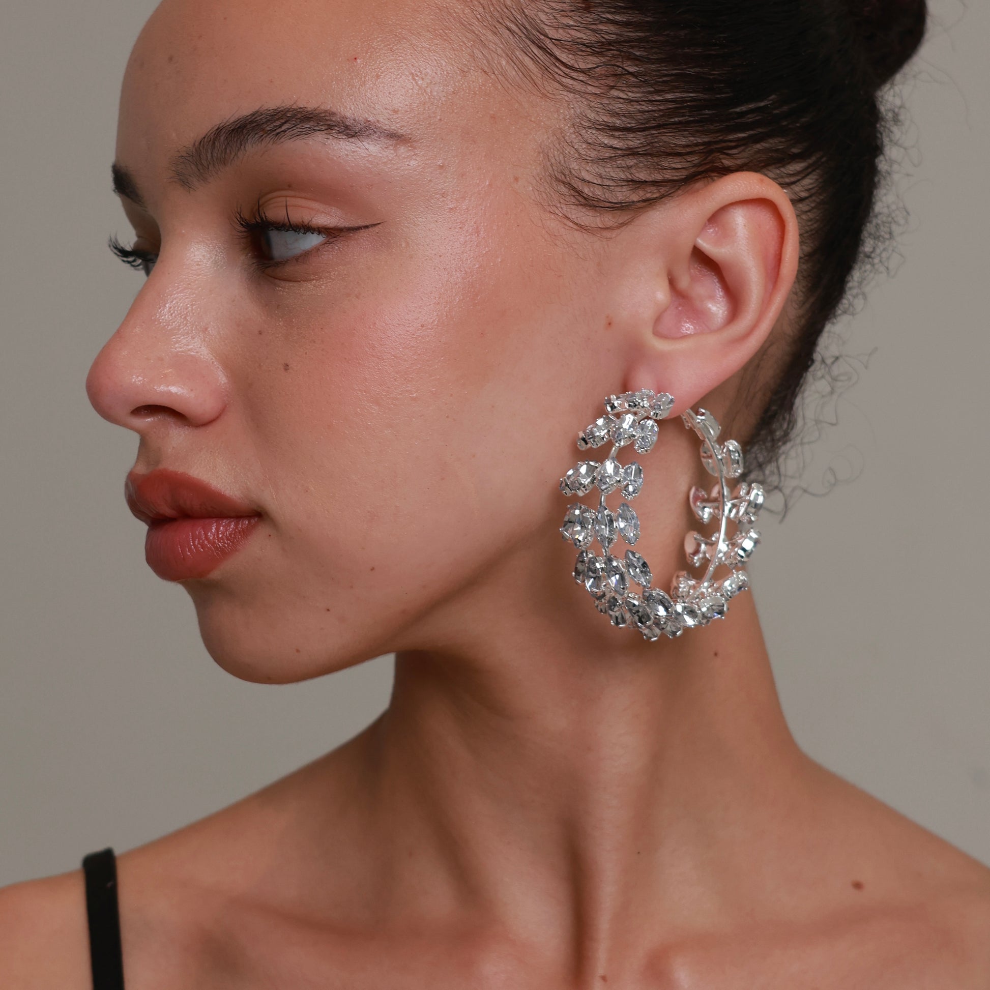 Vigne Crystal Hoops