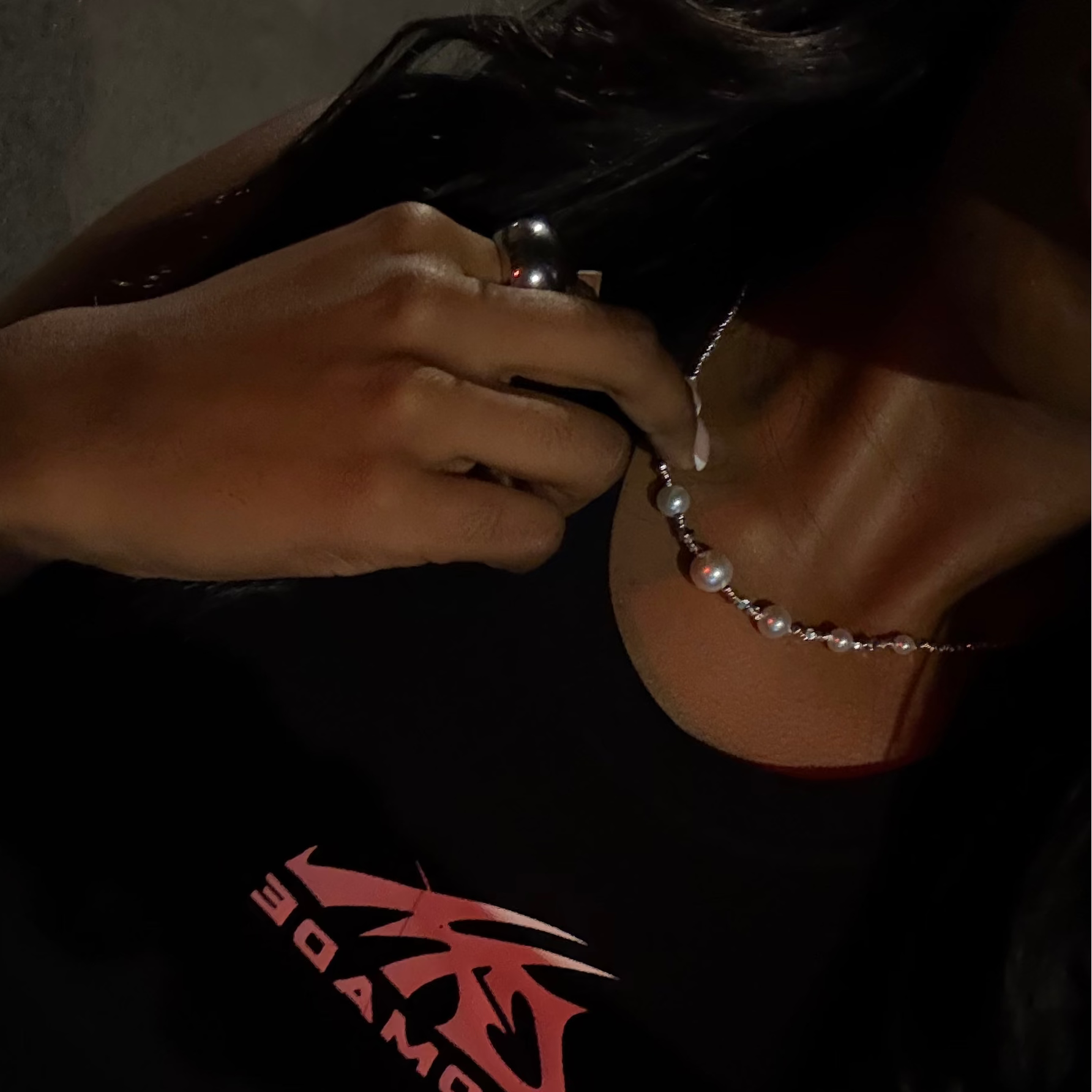 Serene Glow Crystal & Pearl Choker Necklace