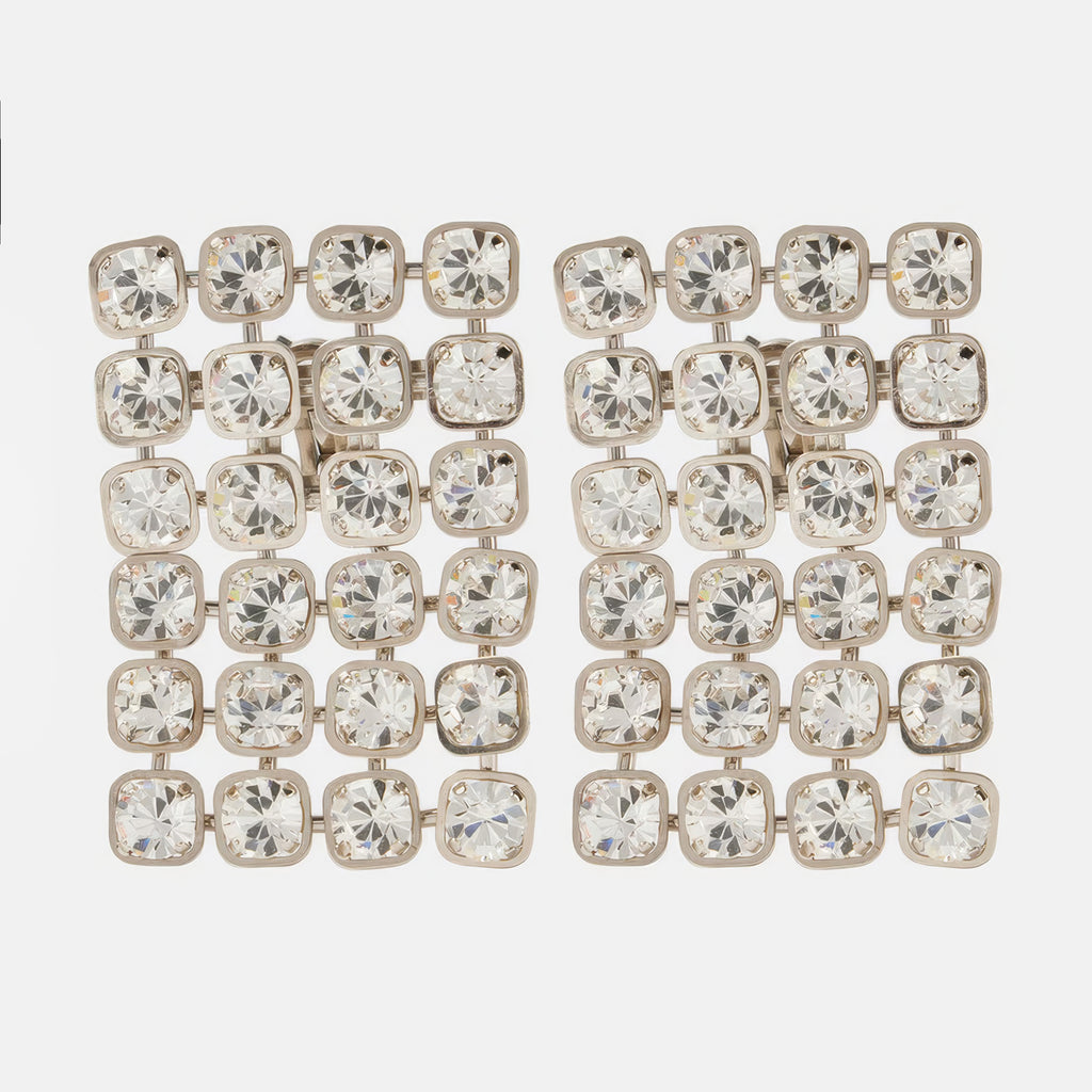 Crystal Grid Earrings