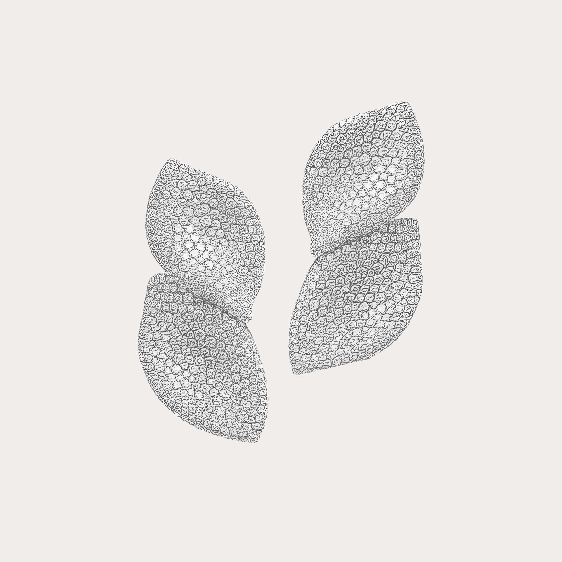 Crystal Leaf Earrings