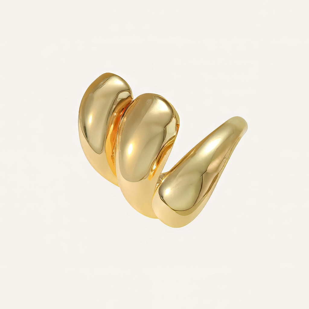 Mercury Flow Bangle in Gold