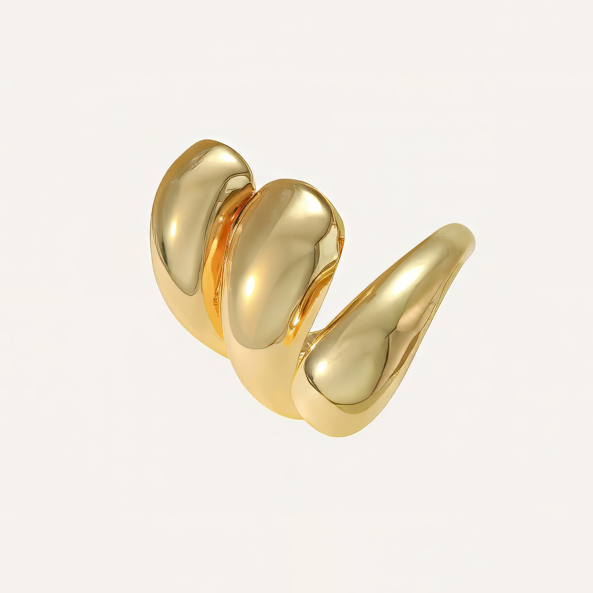 Mercury Flow Bangle in Gold