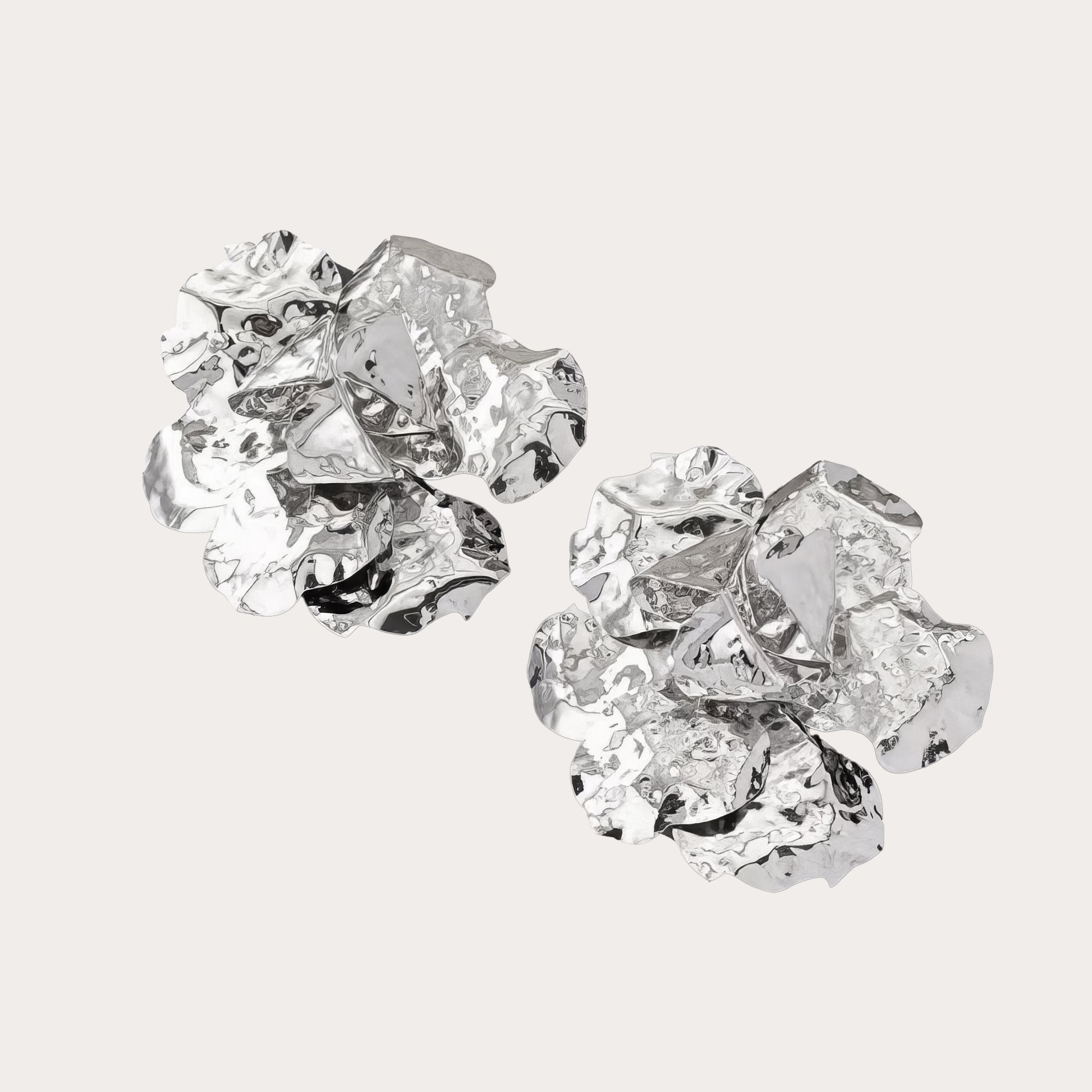 Gleam Flora Earrings in Silver