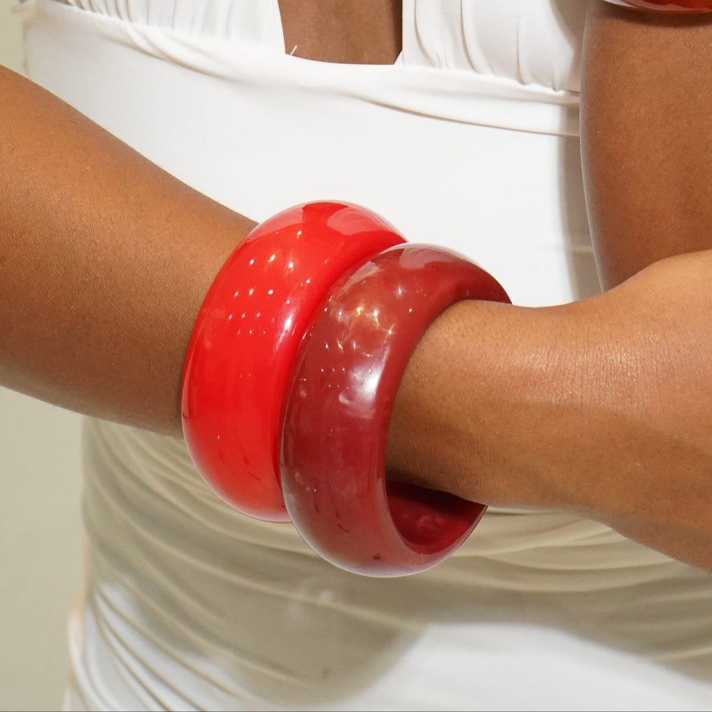 Garnet Chunky Bangle