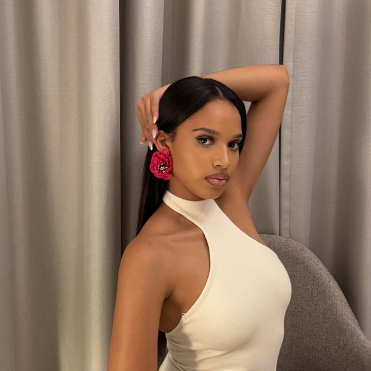 Rose Crochet Earrings